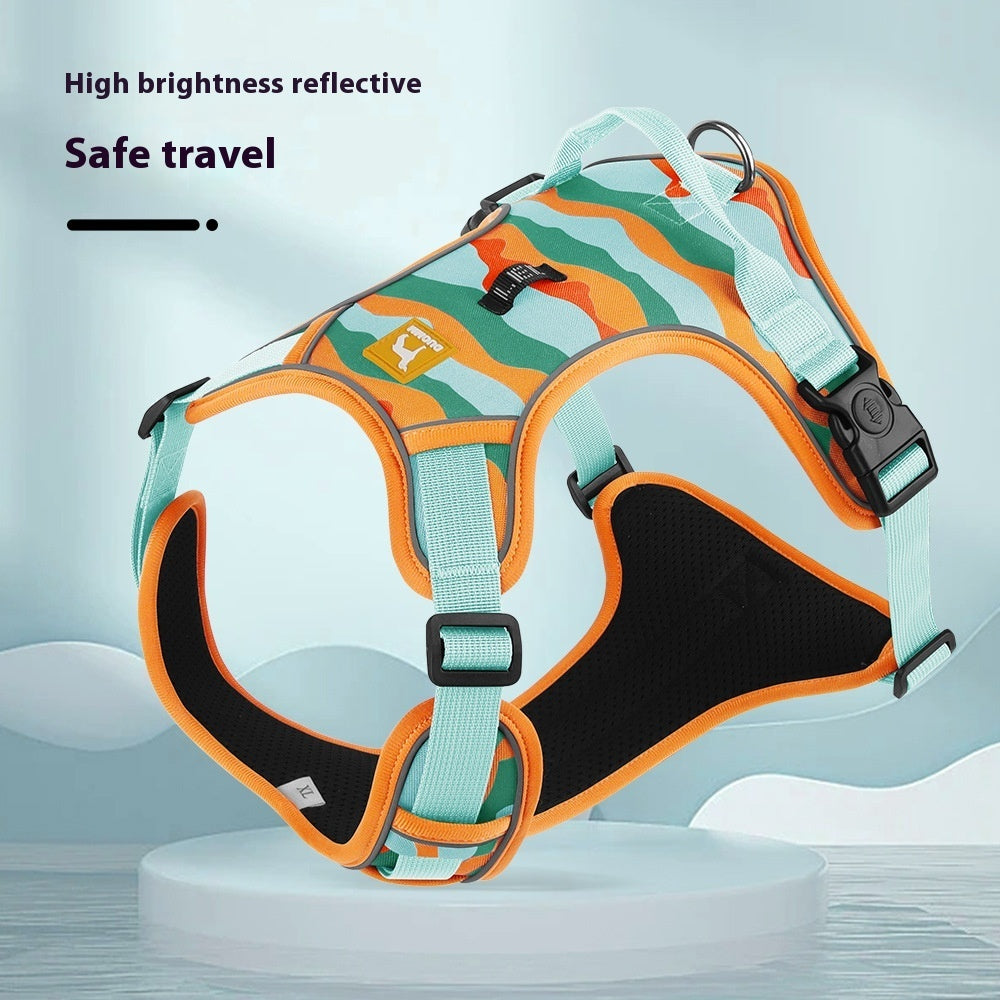 Dog chest and back commuter harness