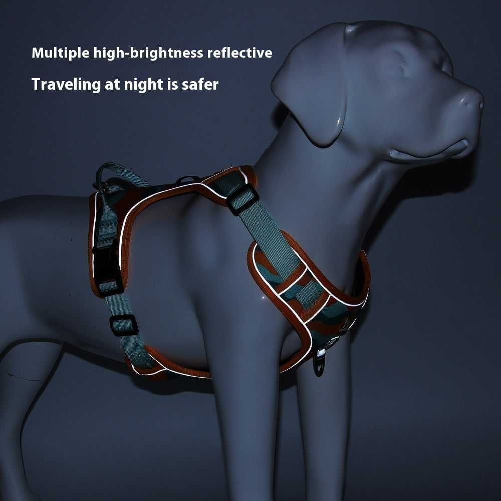 Dog chest and back commuter harness